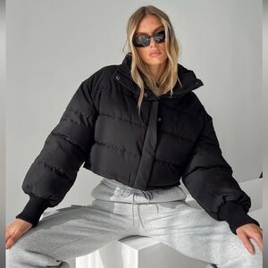 Princess Polly Anakin Black Puffer